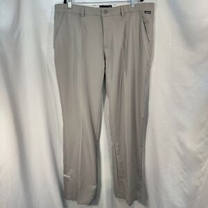 Tattoo Golf performance Pants Men 38x32 Gray flat front skull ProCool Breathable